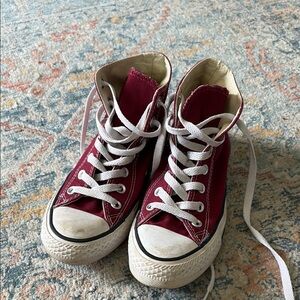 Converse Red High-Top Sneakers